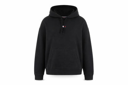 Tommy Jeans Women's Black Cotton Pullover Hoodie Size M