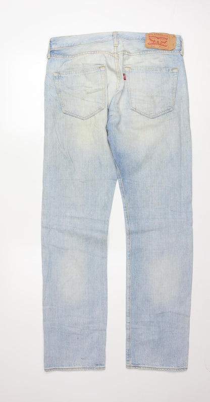 Levi's 501 Men's Light Blue Straight Leg Jeans W31 L32 Denim Classic