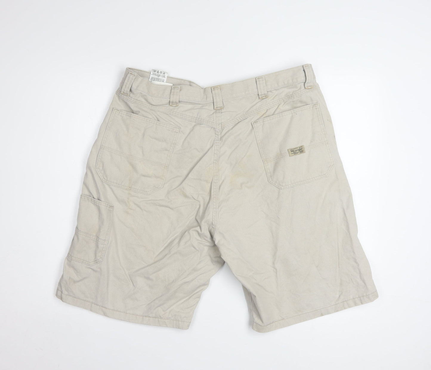 Wrangler Men's Beige 38 Cargo Cotton Shorts Casual Workwear