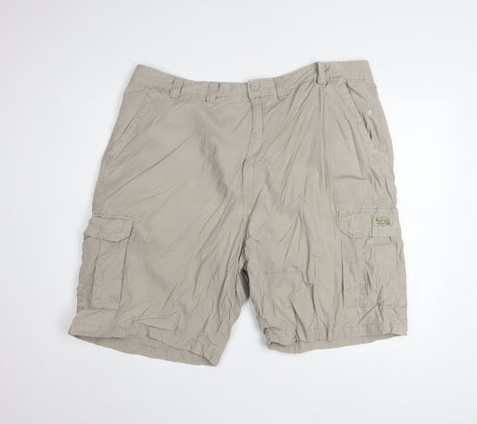 Wrangler Men's Beige Cargo Shorts Size 44 Cotton Relaxed Fit