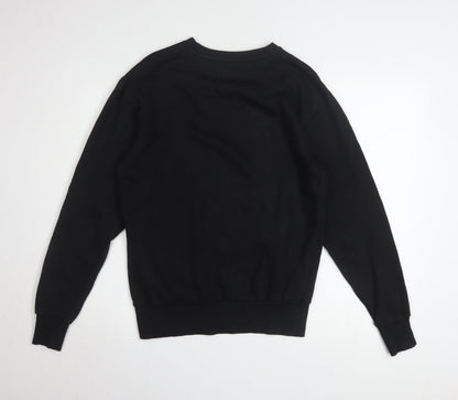 Ellesse Men's Black Small Crew Neck Pullover Sweatshirt