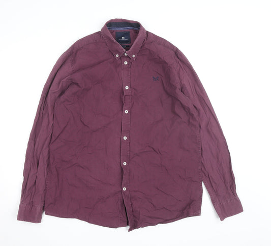 Crew Clothing Men’s Purple Slim Fit XL Button-Down Cotton Shirt
