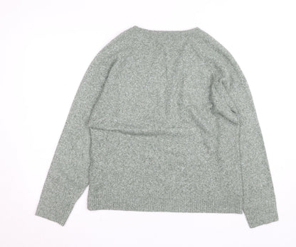 Vero Moda Women’s Green Crew Neck Knit Long Sleeve Pullover Jumper L