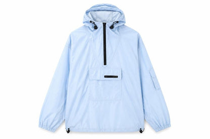 Trespass Women's Blue Hooded Anorak Jacket Medium Lightweight Waterproof