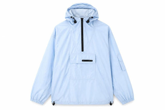 Trespass Women's Blue Hooded Anorak Jacket Medium Lightweight Waterproof