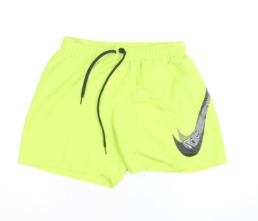 Nike Men’s Green Athletic Shorts Size M Quick Dry Sportswear