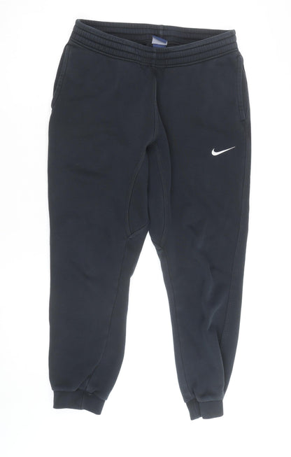 Nike Men Black Fleece Regular Fit Sports Joggers M