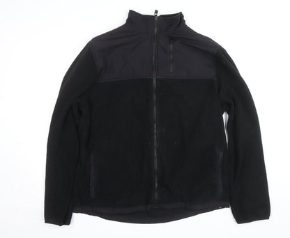 Aeropostale Men's Black Fleece Softshell Windbreaker Jacket XL
