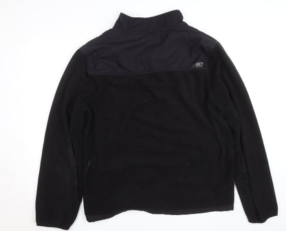 Aeropostale Men's Black Fleece Softshell Windbreaker Jacket XL