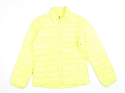 H&M Yellow Teen Girls 14 Lightweight Puffer Active Jacket