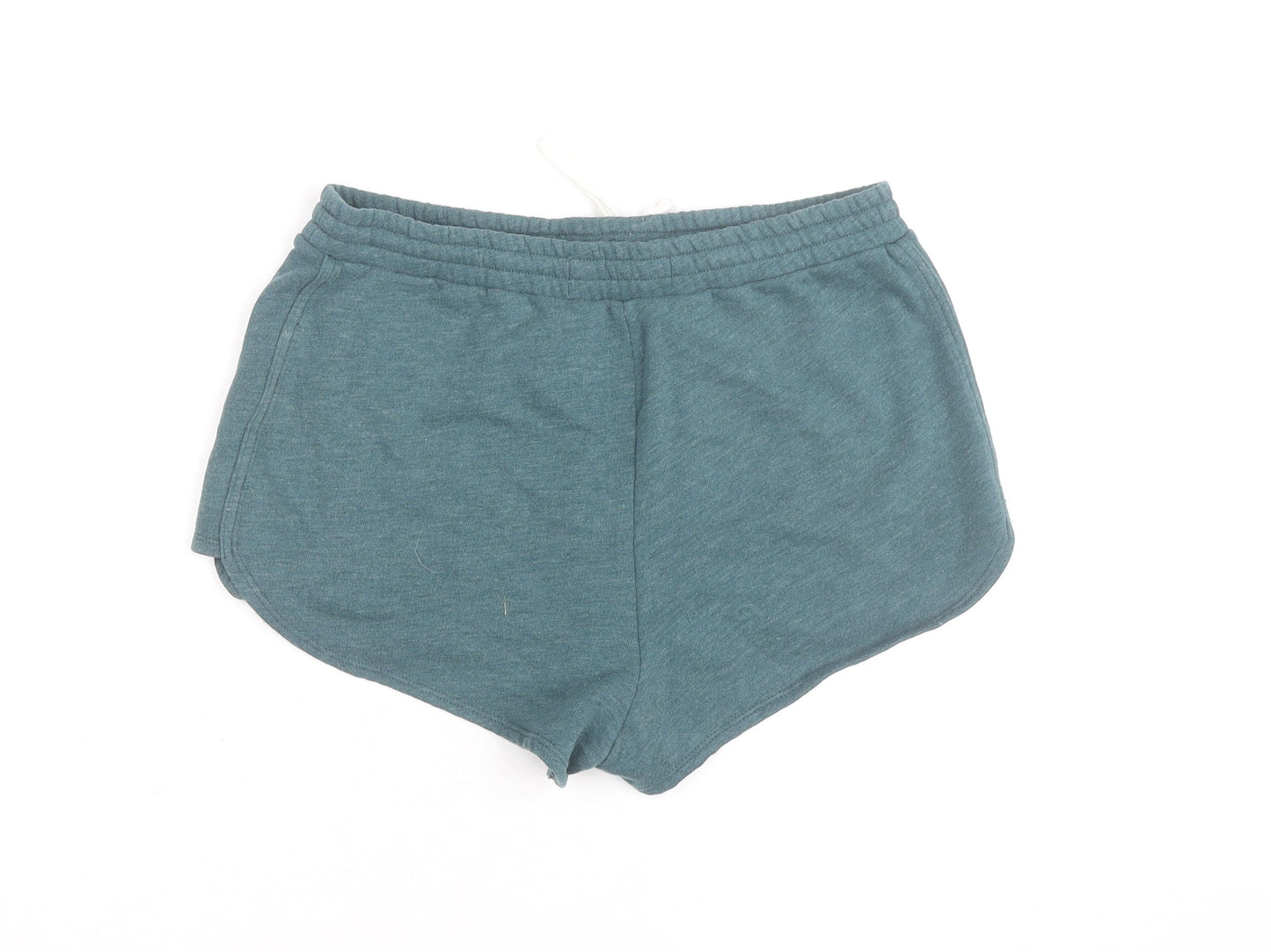 Abercrombie & Fitch Women's Green Sweat Shorts M Logo Drawstring