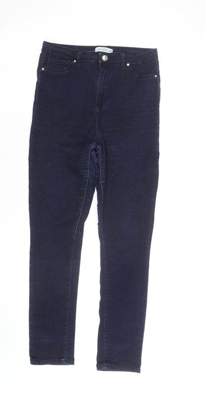 Gallery Women Blue Skinny Mid Rise Stretch Denim Jeans Size 12