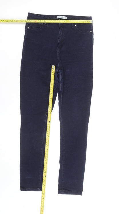 Gallery Women Blue Skinny Mid Rise Stretch Denim Jeans Size 12