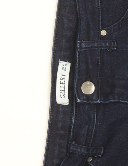 Gallery Women Blue Skinny Mid Rise Stretch Denim Jeans Size 12