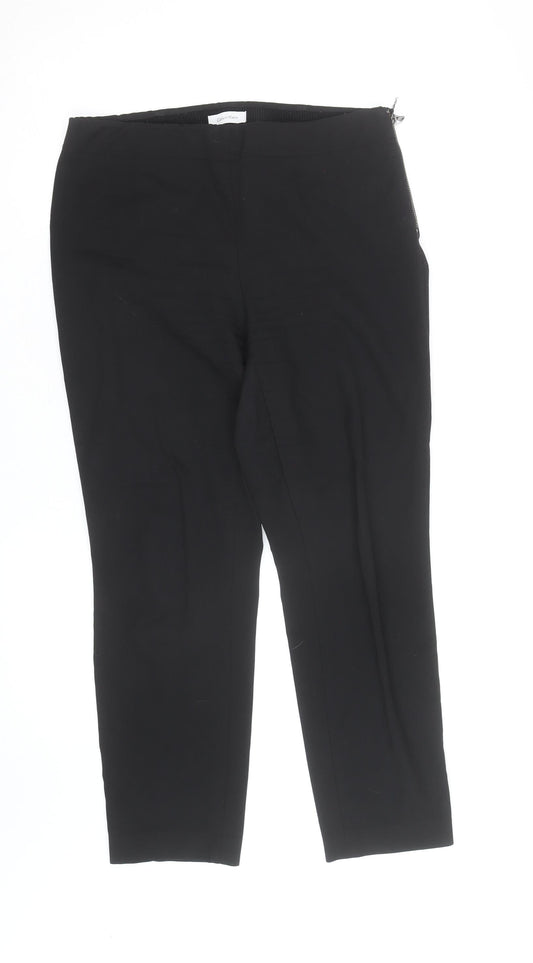 Calvin Klein Women's Black Size 8 Slim Tapered Trousers