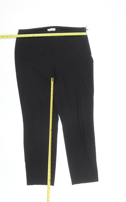 Calvin Klein Women's Black Size 8 Slim Tapered Trousers
