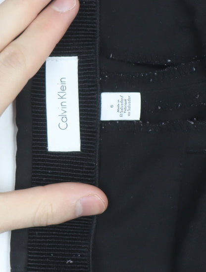Calvin Klein Women's Black Size 8 Slim Tapered Trousers