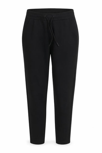 Vero Moda Womens Black XS Jogger Trousers Cotton Blend Drawstring Elastic Waist