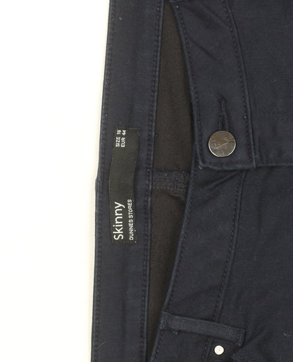 Dunnes Stores Women's Blue Skinny Jegging Style Trousers Size 16