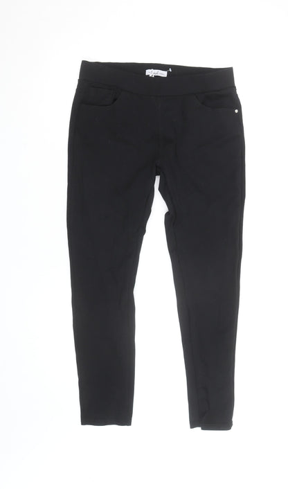The Casual Company Women Black Skinny Jegging Pull-On Trousers Size M