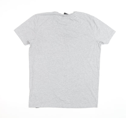 Prè London Men's Grey XL Crew Neck Short Sleeve T-Shirt