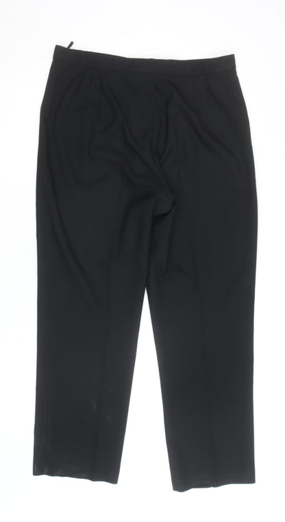 Marks and Spencer Men's Black Dress Trousers Medium Regular Fit
