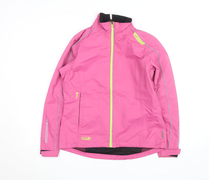 Madison Womens Pink Windbreaker Cycling Jacket Size 10