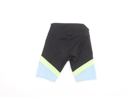 St. Bernard Teens Black Biker Activewear Shorts Size 8 Slim Fit