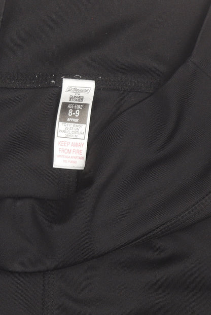 St. Bernard Teens Black Biker Activewear Shorts Size 8 Slim Fit