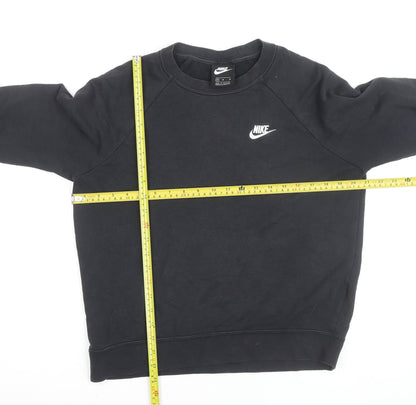 Nike Men's Black Crew Neck Pullover Sweatshirt M Regular Fit