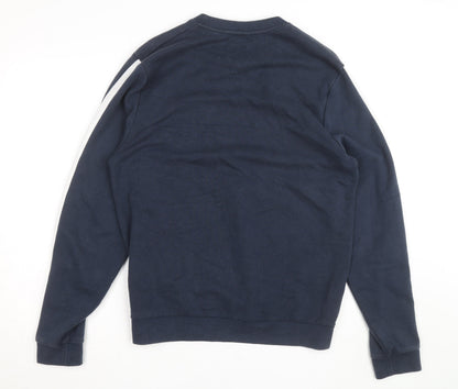 Jack Wills Men’s Blue & White Crew Neck Sweatshirt Size L