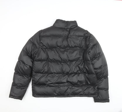 French Connection Men’s Black Puffer Jacket M Winter Warm