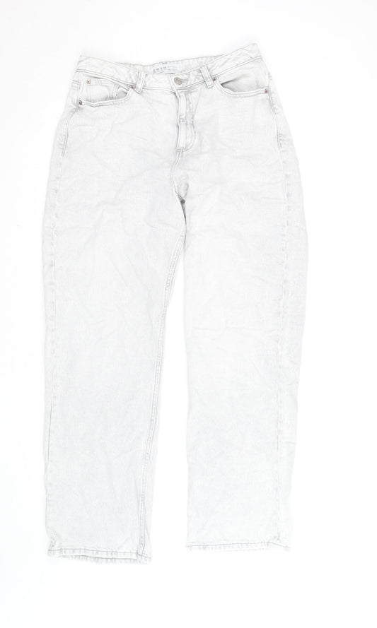 Denim Co. Women’s Grey High Rise Mom Jeans Size 12 Regular