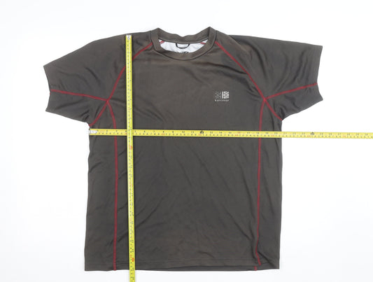 Karrimor Mens Grey Running T-Shirt L Lightweight Breathable Activewear Top