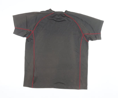 Karrimor Mens Grey Running T-Shirt L Lightweight Breathable Activewear Top
