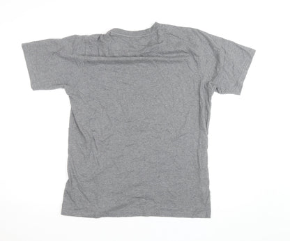 Dickies Men's Grey Short Sleeve Crew Neck Cotton T-Shirt Medium