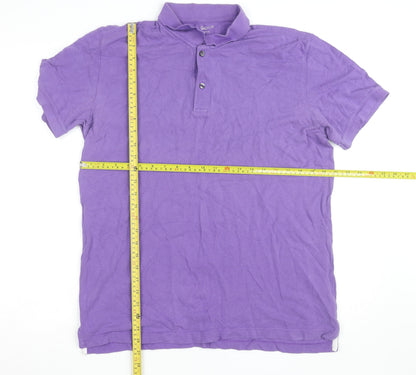 Gap Men’s Purple Cotton Polo Shirt L Short Sleeve Casual