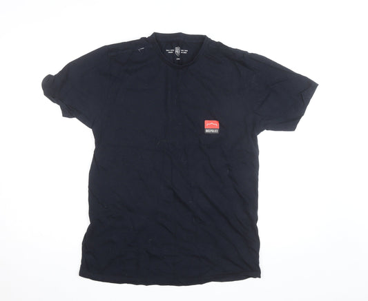 883 Police Men's Black Cotton Crew Neck Short Sleeve T-Shirt Size L