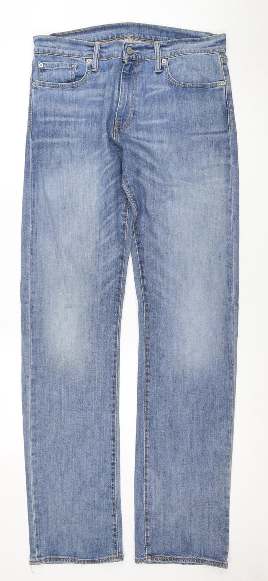 Levi's 514 Men's Blue Straight Leg Jeans W34 L34 Regular Fit