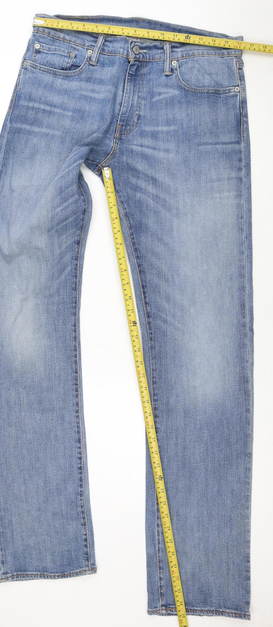 Levi's 514 Men's Blue Straight Leg Jeans W34 L34 Regular Fit