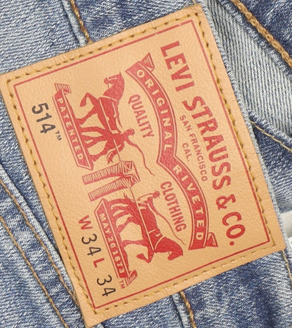 Levi's 514 Men's Blue Straight Leg Jeans W34 L34 Regular Fit