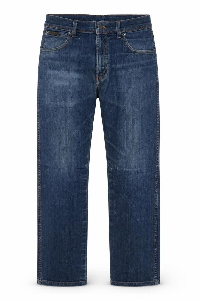 Wrangler Men Blue 32W 30L Texas Stretch Straight Denim Jeans