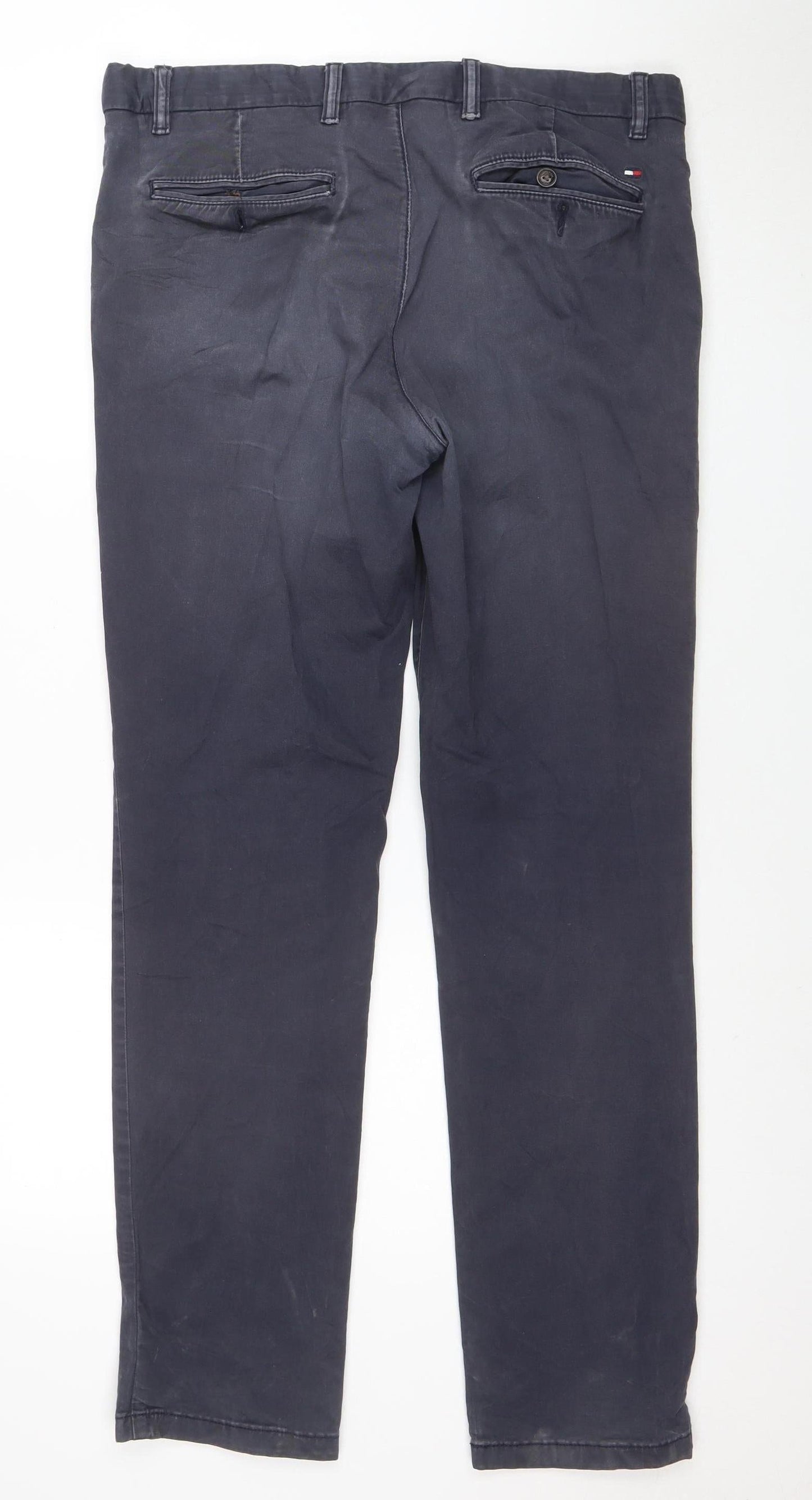 Tommy Hilfiger Men's Blue 34/32 Chino Trousers Cotton Stretch