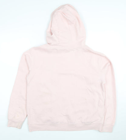 Disney Women Pink Minnie Mouse Pullover Hoodie Size M 10-12