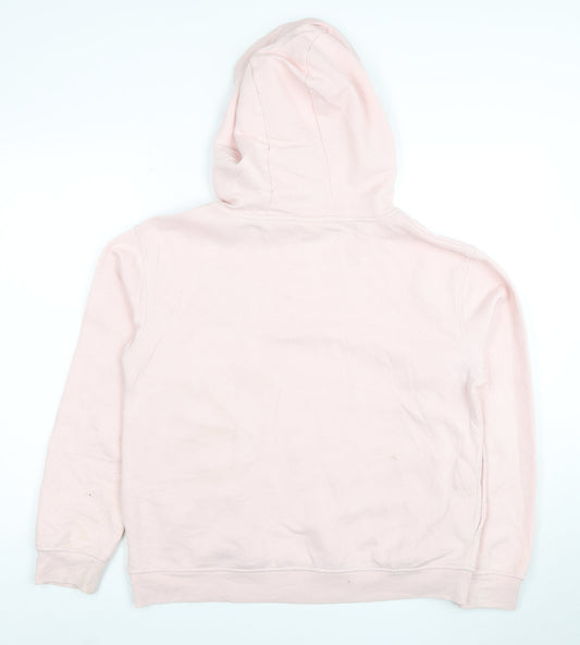 Disney Women Pink Minnie Mouse Pullover Hoodie Size M 10-12