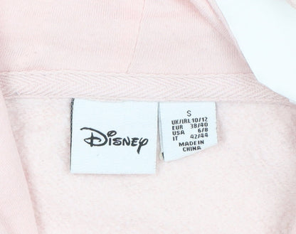 Disney Women Pink Minnie Mouse Pullover Hoodie Size M 10-12