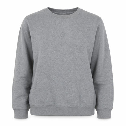 Lacoste Women's Grey Cotton Crew Neck Pullover Sweatshirt Size S