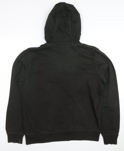 Nike Men’s Black Pullover Hoodie Size M Fleece Regular Fit