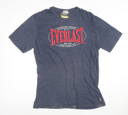Everlast Men's Blue XL Graphic Sports Crew Neck T-Shirt