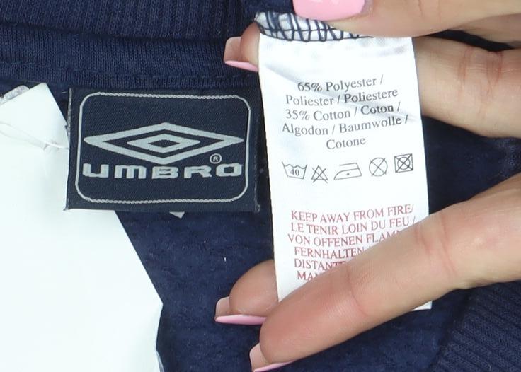 Umbro Men's Blue Crew Neck Pullover Sweatshirt Size L